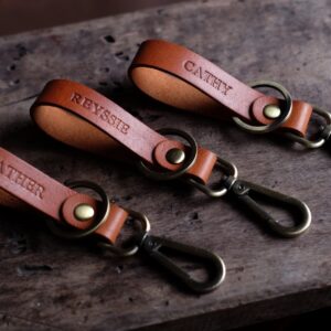 Keychain with Split Ring and Small Dog Hook
